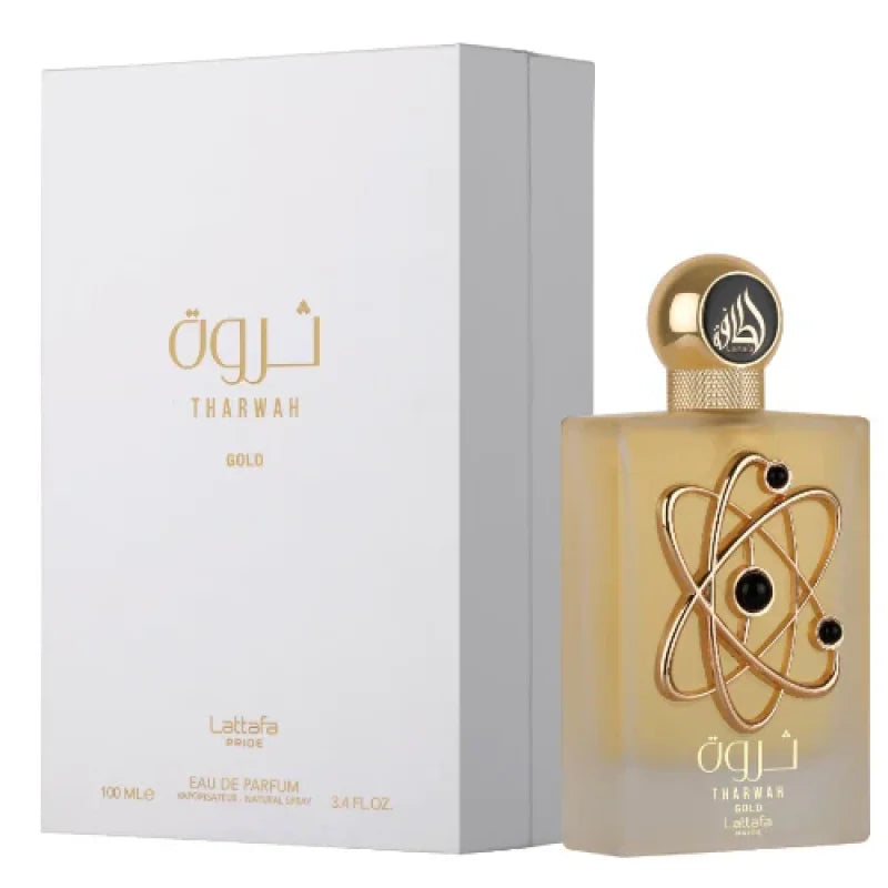 Sparkling Pride Tharwah Gold Eau with Candied Floral Bliss Unisex Fragrance Lattafa