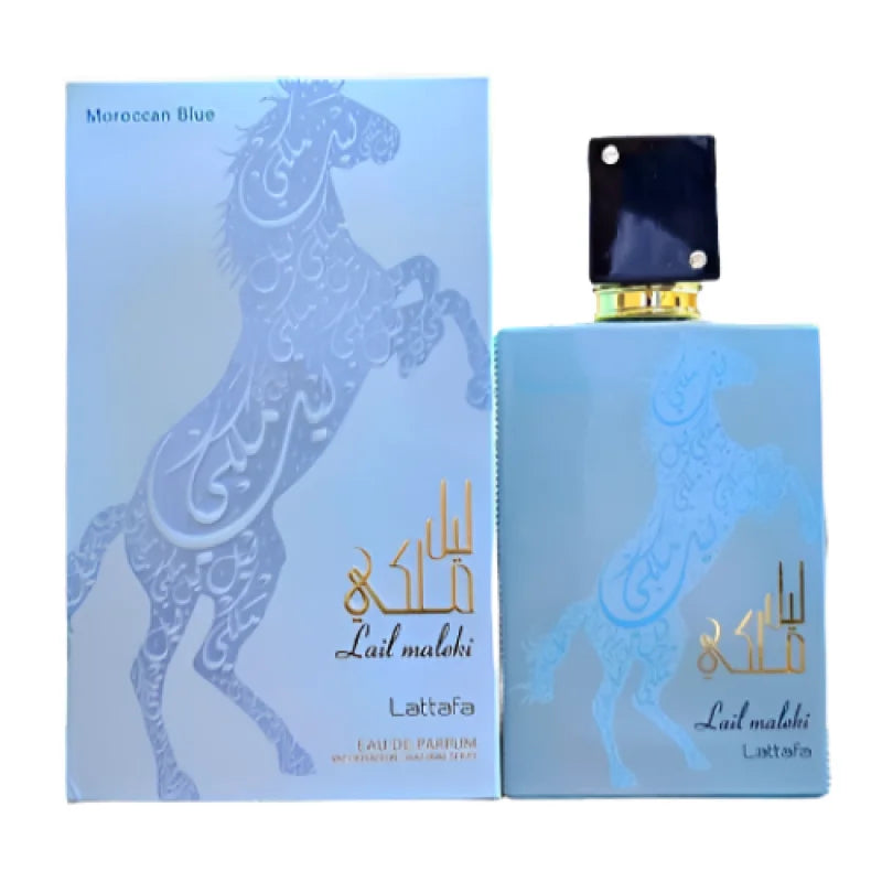 Enchanting Maleki Moroccan Blue EDP from Lattafa Lail Men’s Cologne