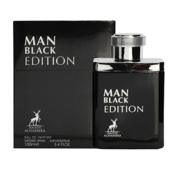 Lattafa Men’s Cologne - Unleash Maison Alhambra Man Black Edition Allure