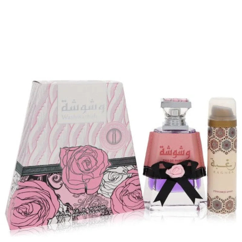 Seductive Lattafa Washwashah with Kashmir Wood and Orange Blossoms Women’s Perfume