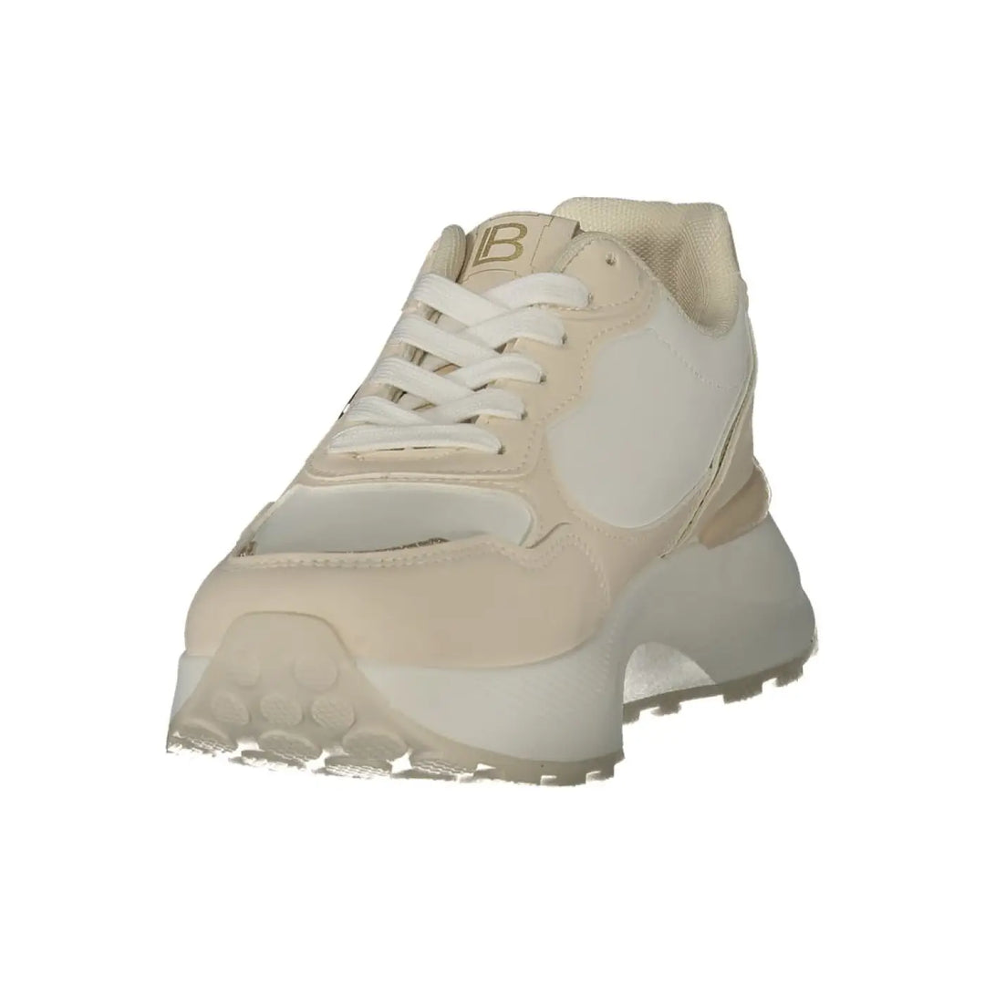 Laura Biagiotti Beige Polyurethane Female Sneaker