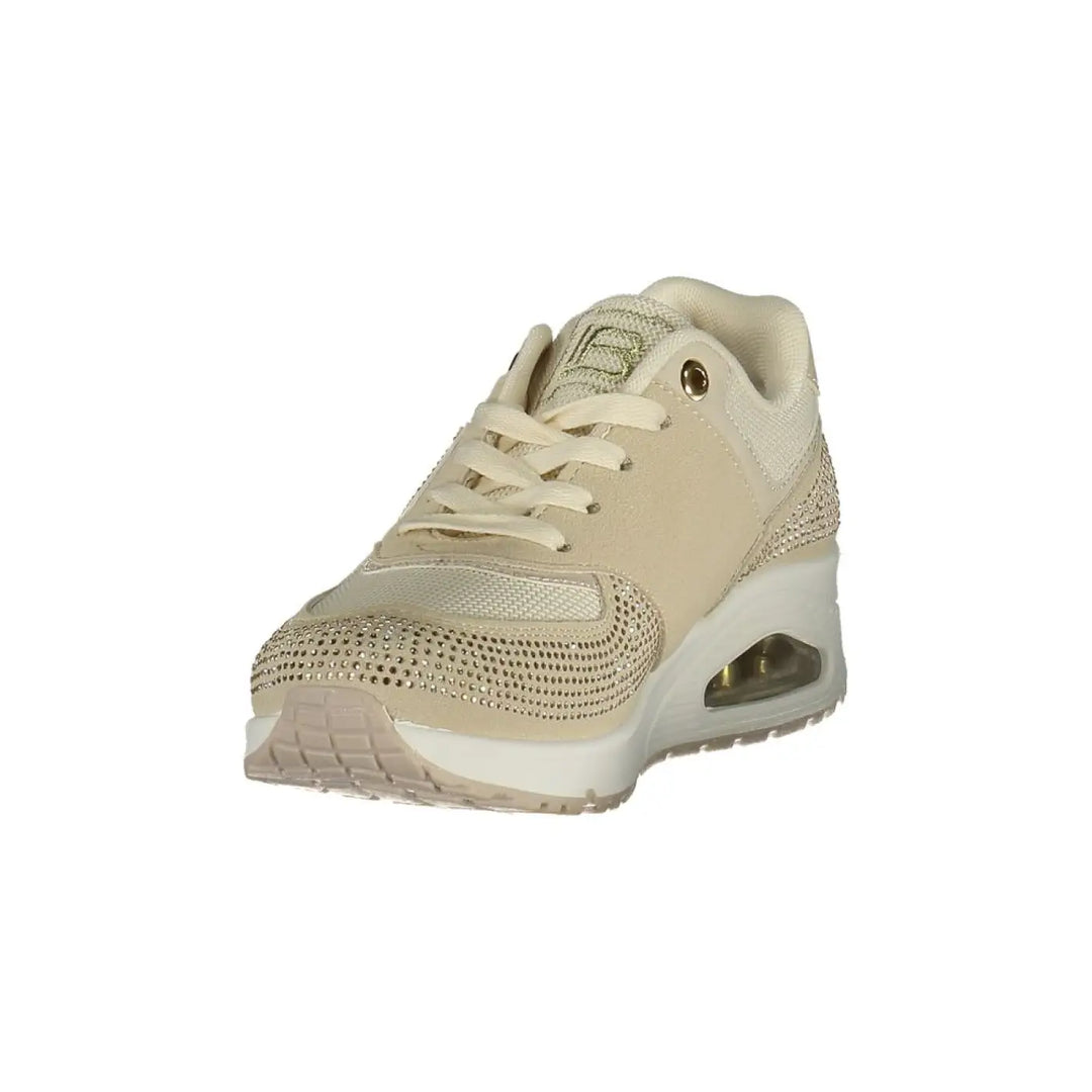 Laura Biagiotti Beige Polyurethane Women Sneaker