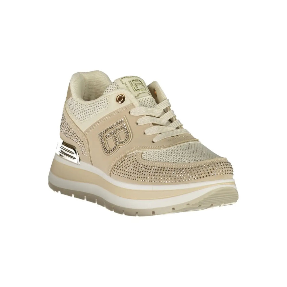 Laura Biagiotti Beige Polyurethane Women’s Sneaker