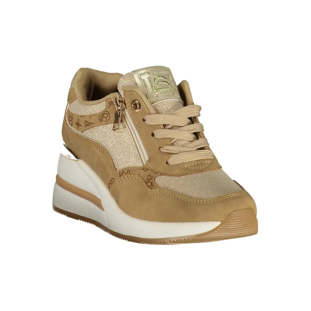 Laura Biagiotti Beige Polyurethane Women’s Sneaker