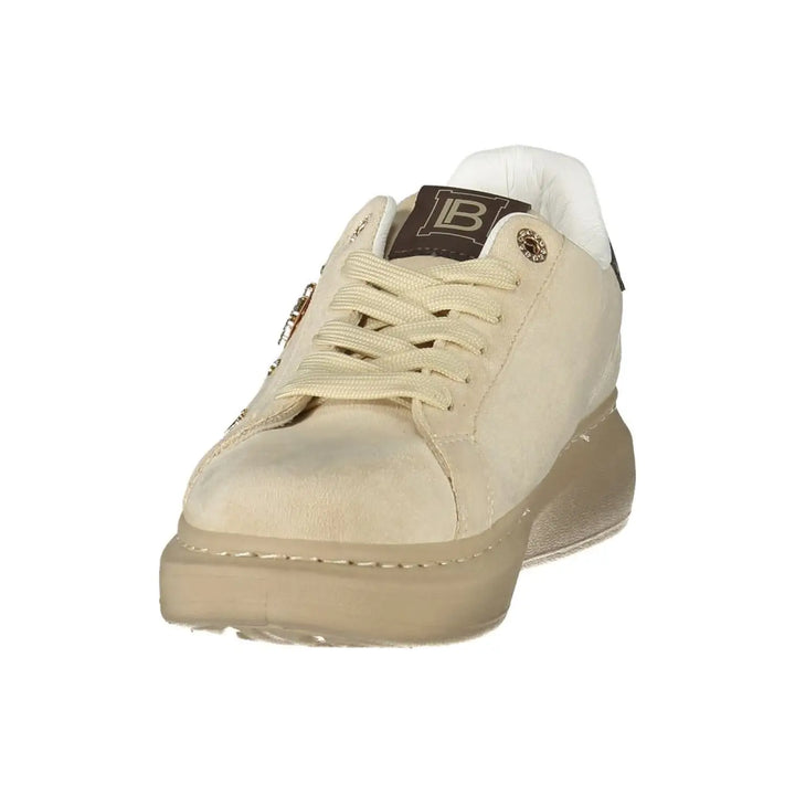Laura Biagiotti Beige Polyurethane Women’s Sneaker