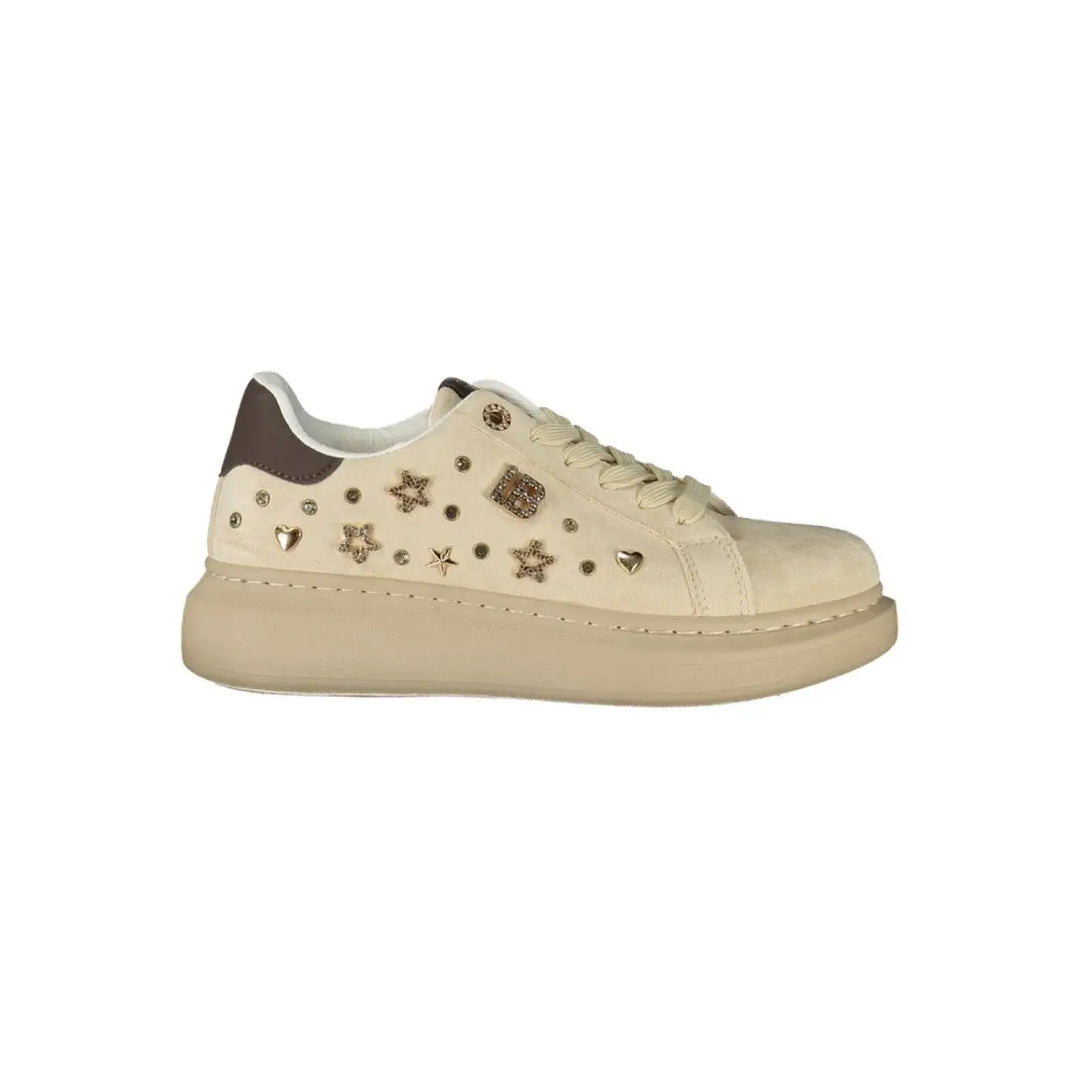 Laura Biagiotti Beige Polyurethane Women’s Sneaker