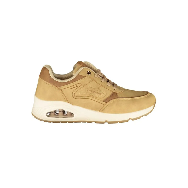 Laura Biagiotti Beige Polyurethane Women’s Sneaker