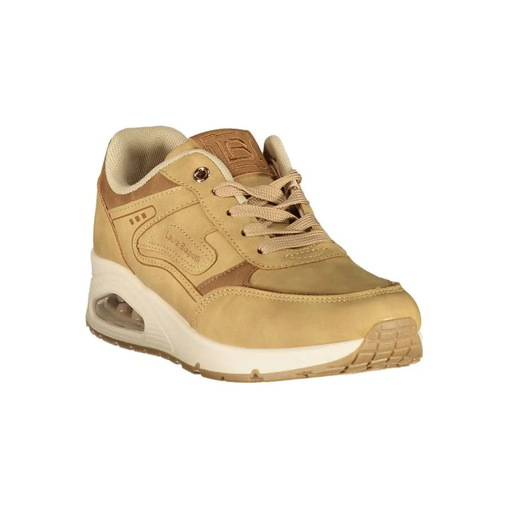 Laura Biagiotti Beige Polyurethane Women’s Sneaker