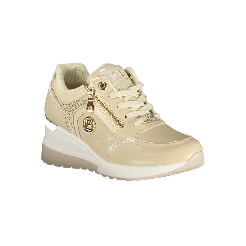 Laura Biagiotti Beige Polyurethane Women’s Sneaker