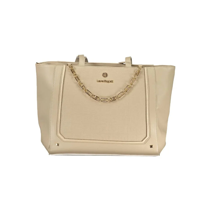 Laura Biagiotti Beige PVC Women Handbag