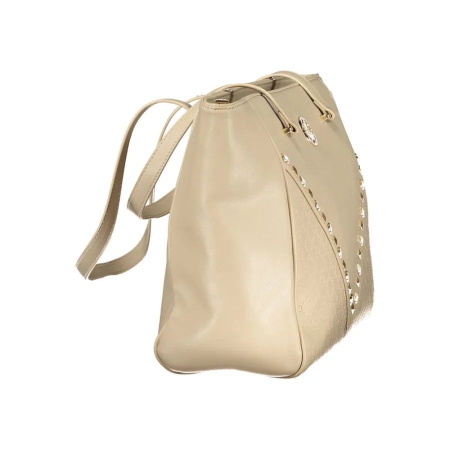 Laura Biagiotti Beige PVC Women Handbag