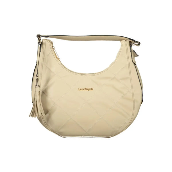 Laura Biagiotti - Beige PVC Women’s Handbag
