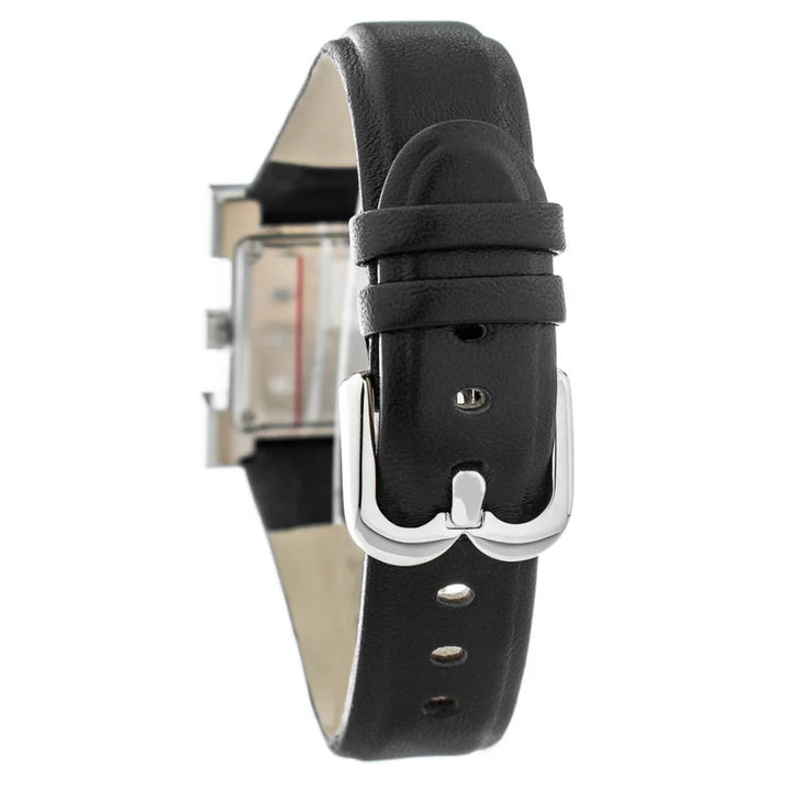 Laura Biagiotti Black Leather Dress Watch