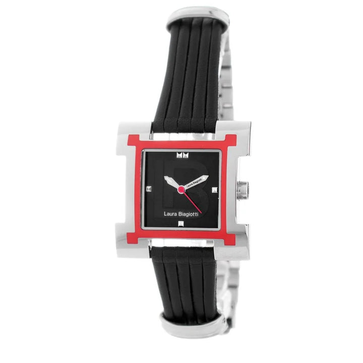 Laura Biagiotti Black Leather Lining Dress Watch