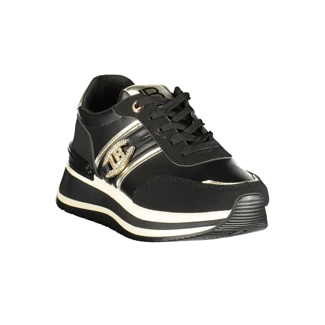 Laura Biagiotti Black Polyurethane Women Sneaker