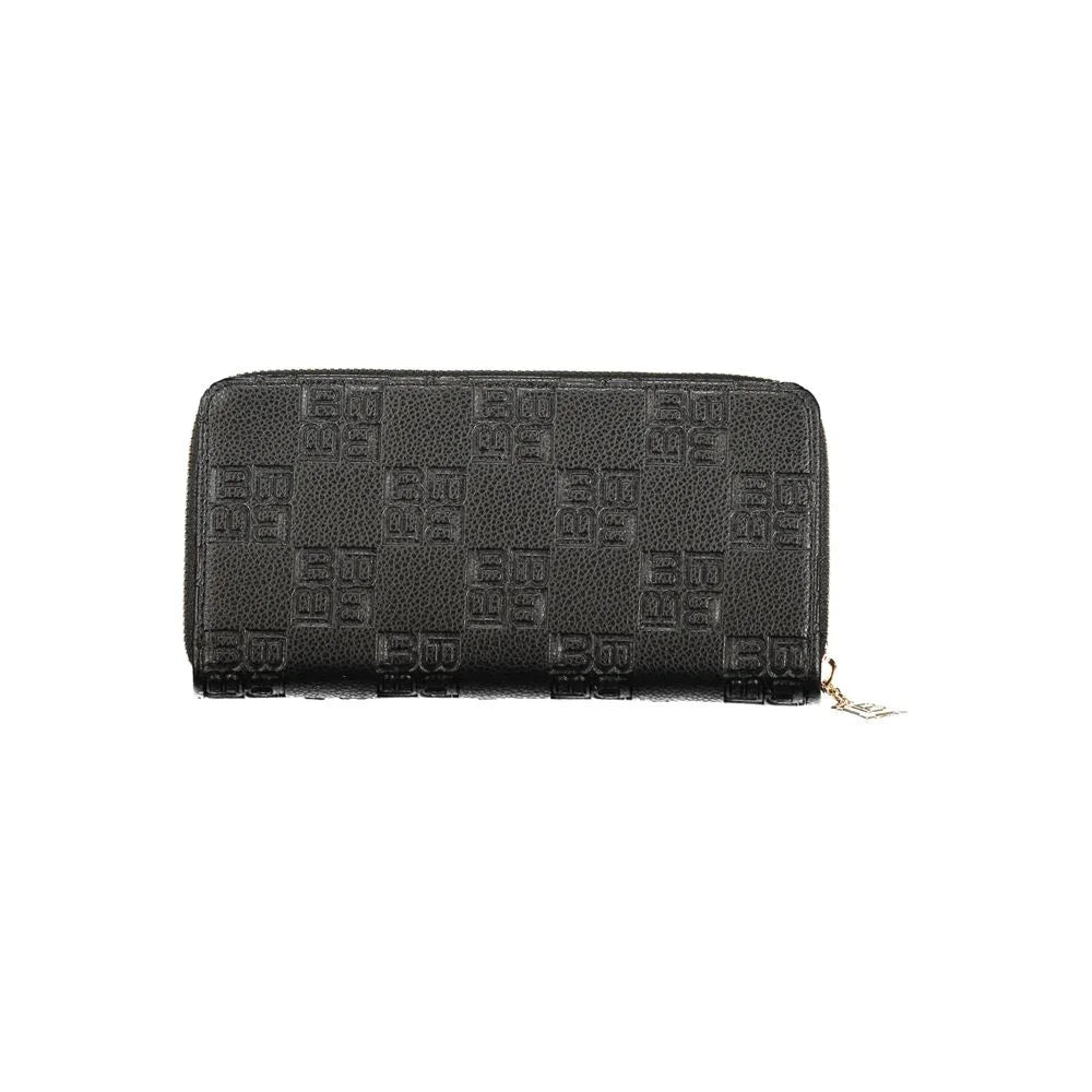 Laura Biagiotti Black Polyurethane Women Wallet