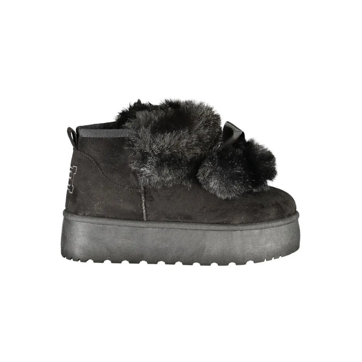 Laura Biagiotti Black Polyurethane Women’s Boot