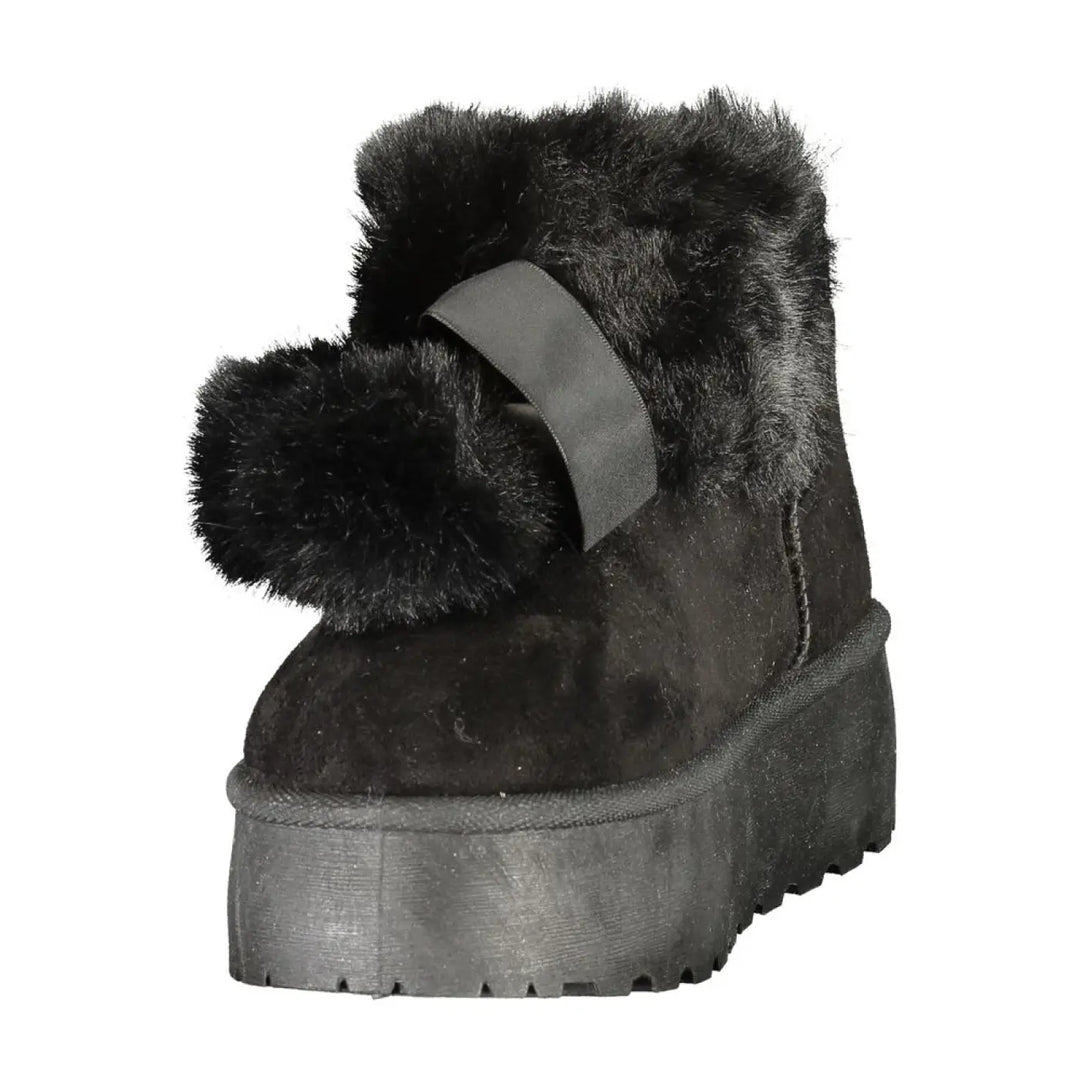 Laura Biagiotti Black Polyurethane Women’s Boot