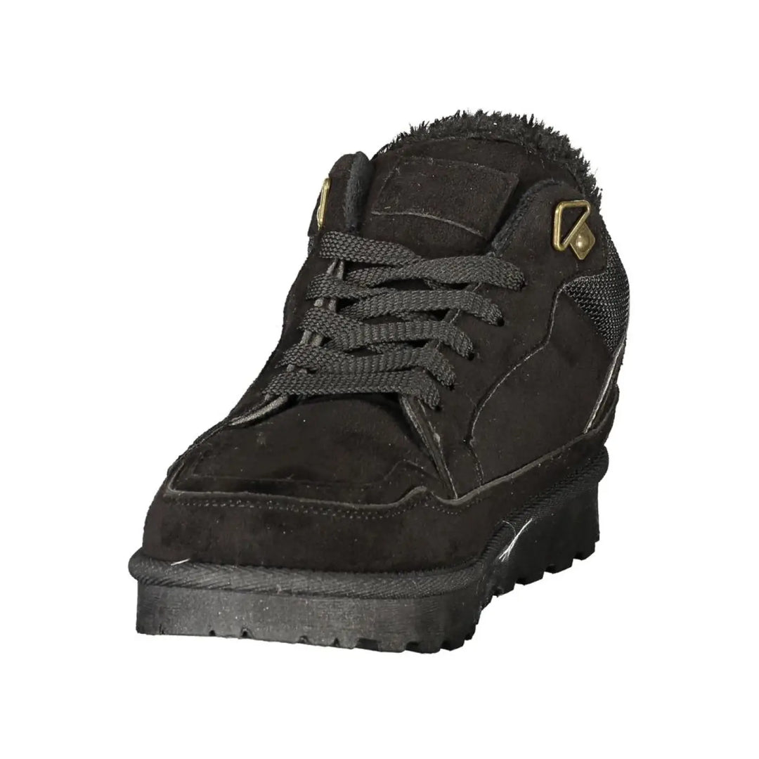 Laura Biagiotti Black Polyurethane Women’s Sneaker