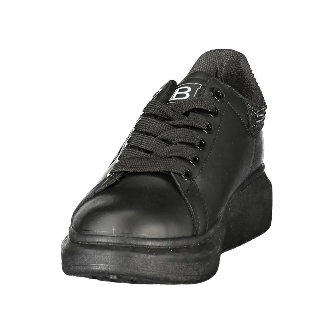 Laura Biagiotti Black Polyurethane Women’s Sneaker