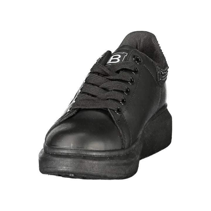 Laura Biagiotti Black Polyurethane Women’s Sneaker