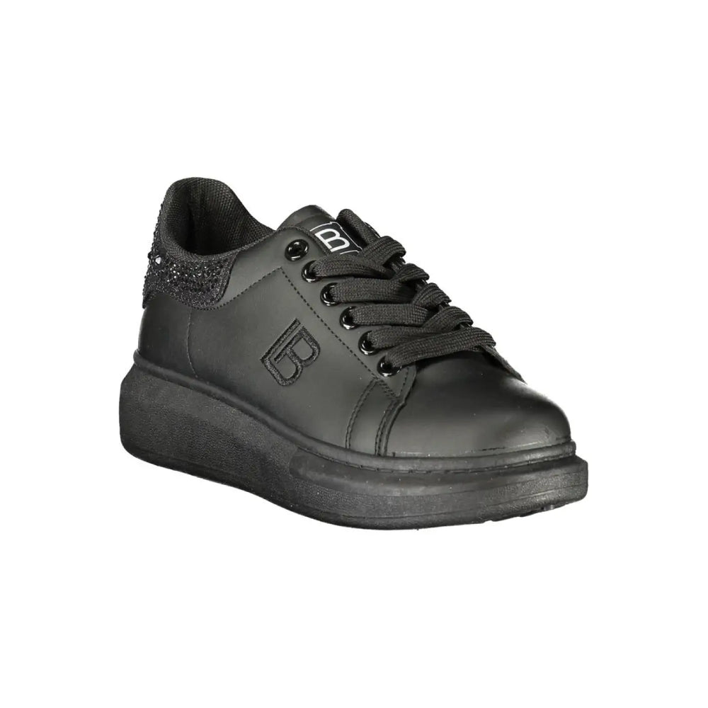 Laura Biagiotti Black Polyurethane Women’s Sneaker