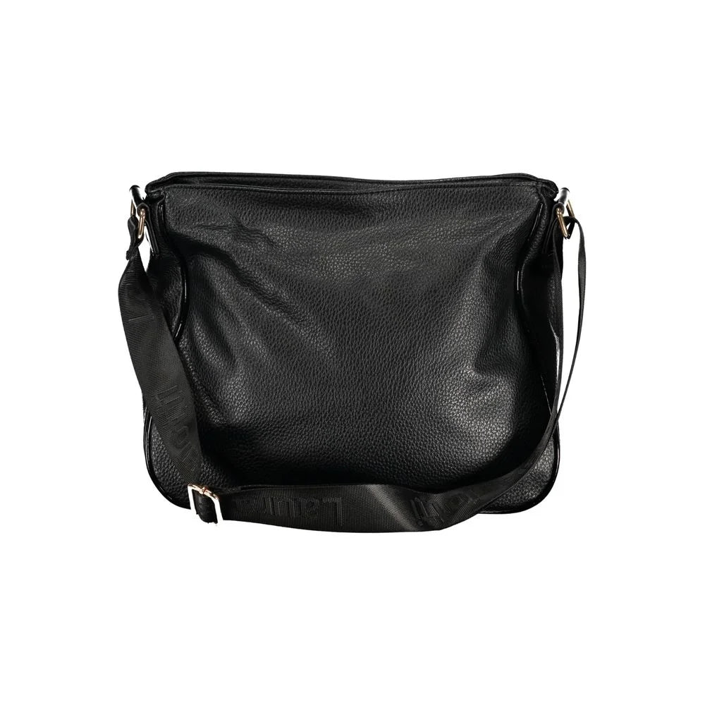 Laura Biagiotti Black PVC Bag Urban Elegance Redefined