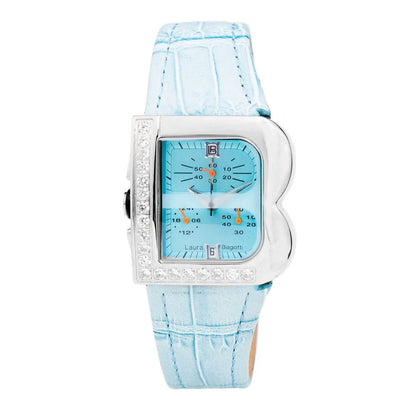 Laura Biagiotti Blue Leather Dress Watch