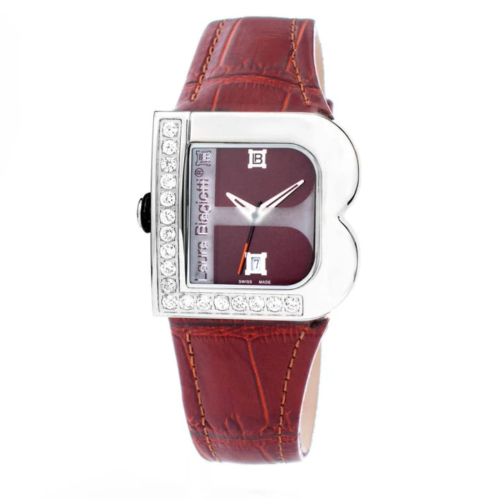 Laura Biagiotti Brown Leather Dress Watch