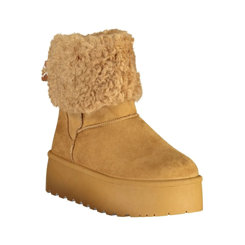 Laura Biagiotti Brown Polyurethane Women’s Ankle Boot