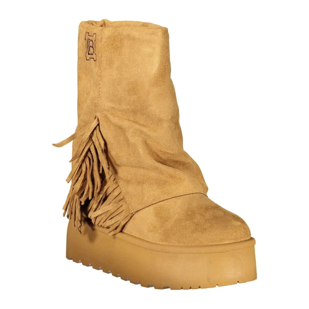 Laura Biagiotti Brown Polyurethane Women’s Boot