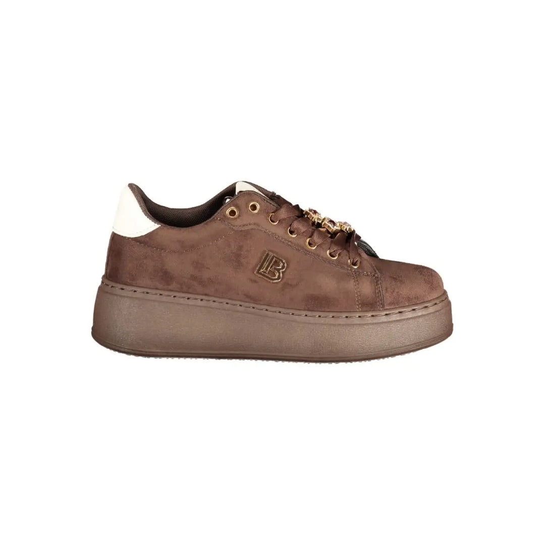 Laura Biagiotti Brown Polyurethane Women’s Sneaker