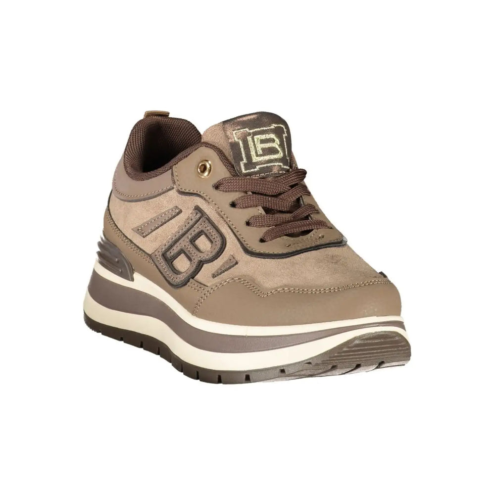 Laura Biagiotti Brown Polyurethane Women’s Sneaker
