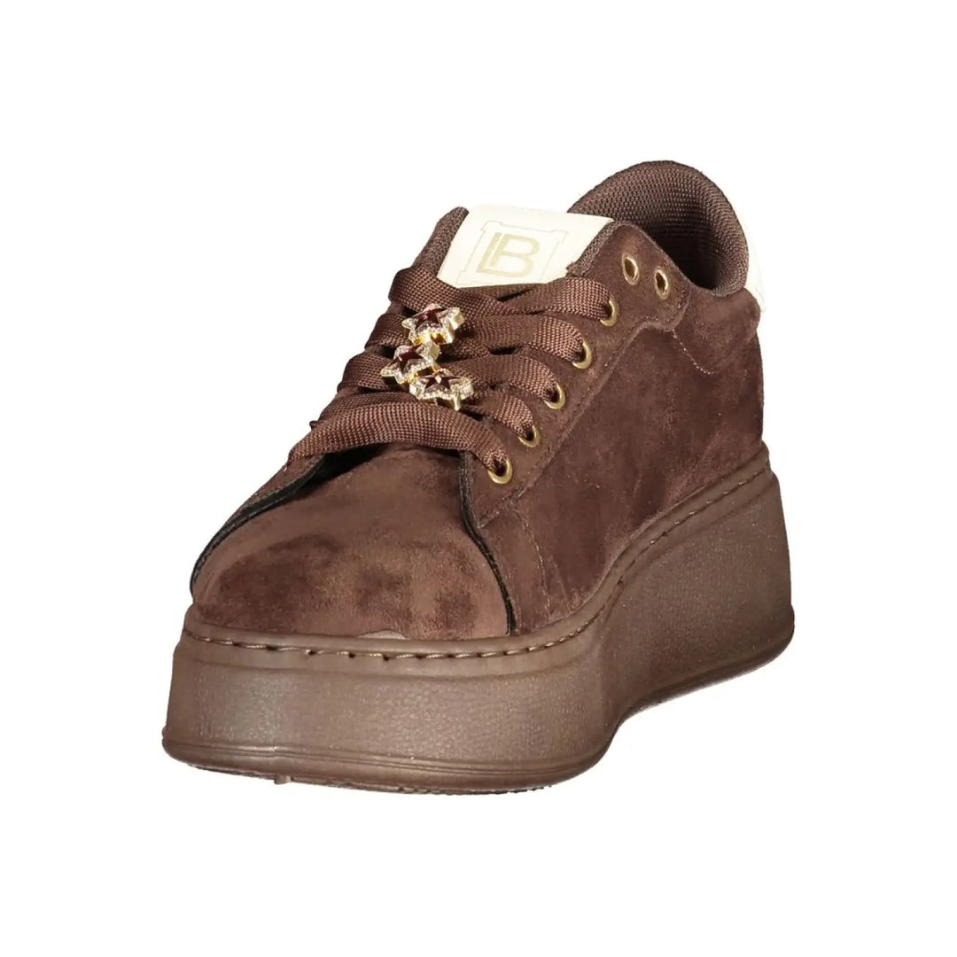 Laura Biagiotti Brown Polyurethane Women’s Sneaker