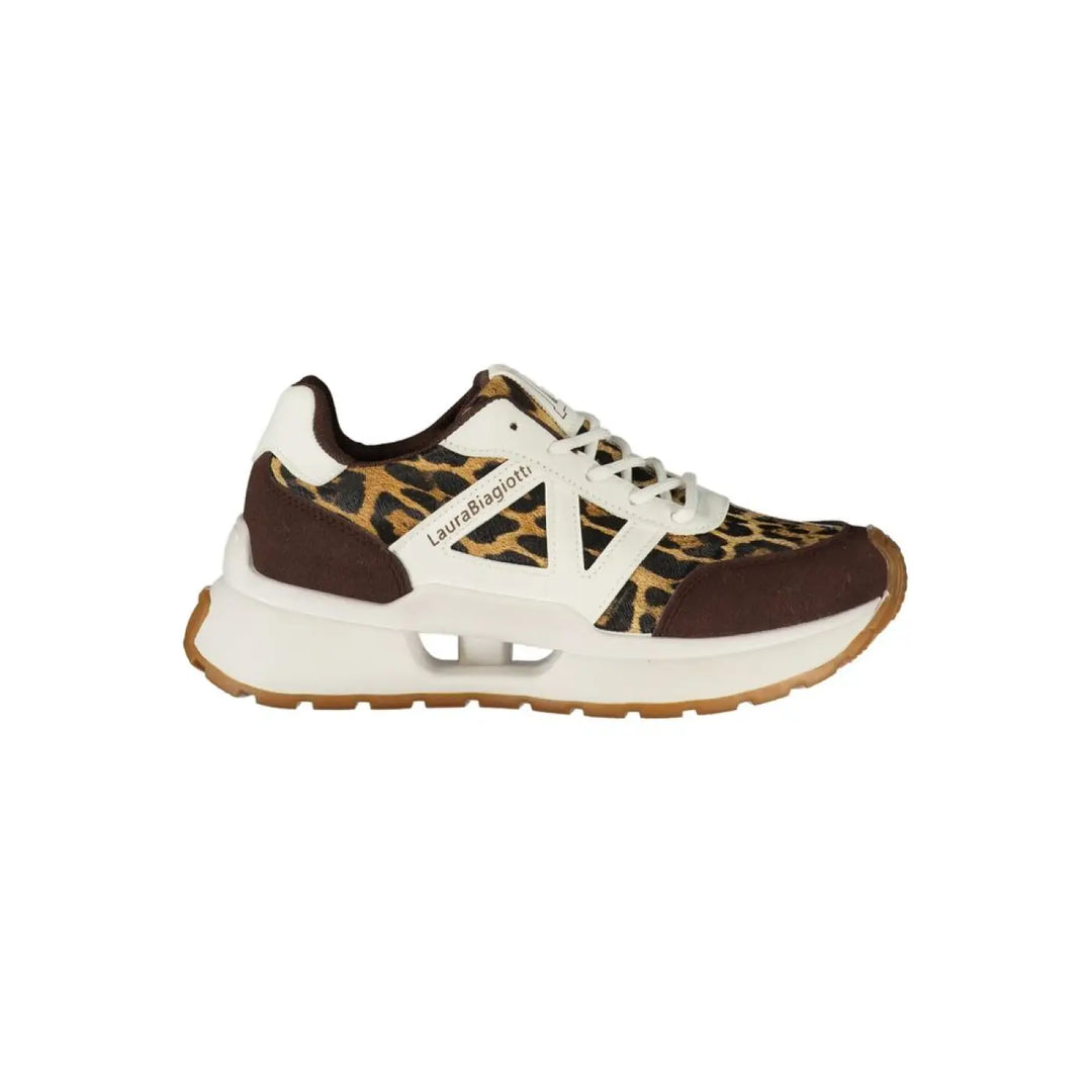 Laura Biagiotti Brown Polyurethane Women’s Sneaker