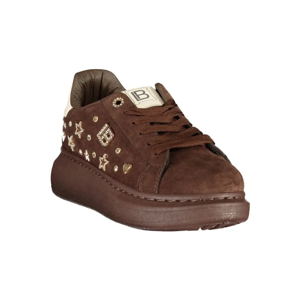 Laura Biagiotti Brown Polyurethane Women’s Sneaker