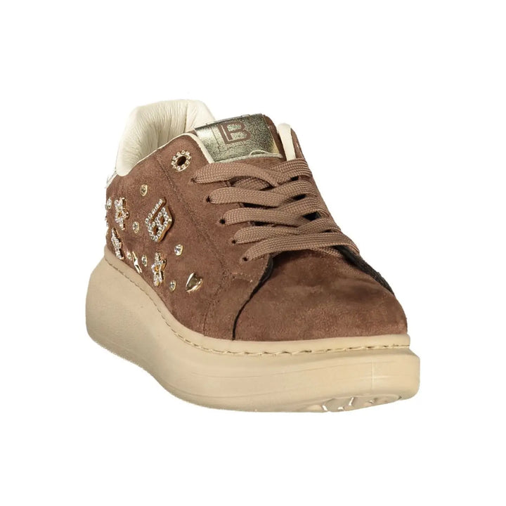 Laura Biagiotti Brown Polyurethane Women’s Sneaker