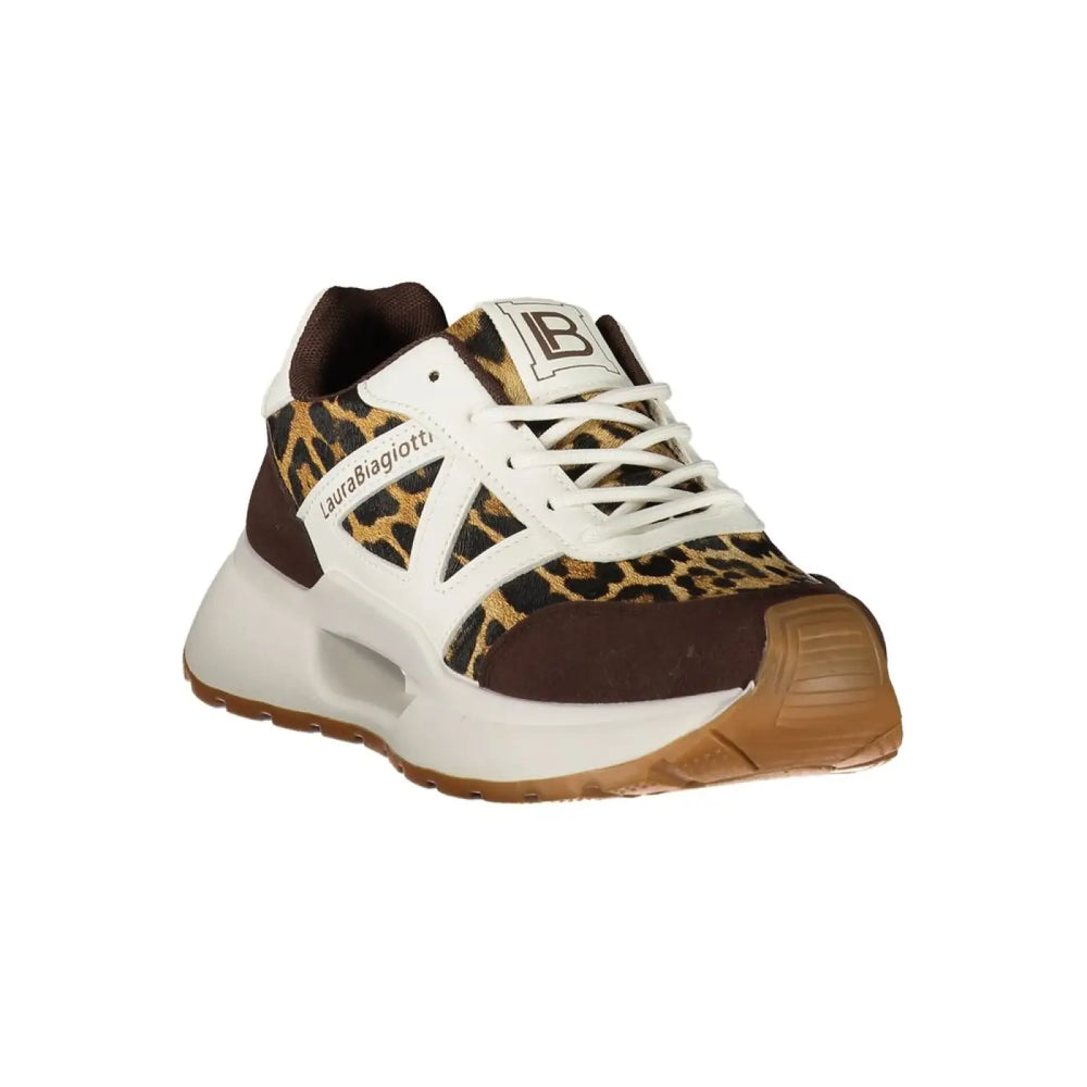 Laura Biagiotti Brown Polyurethane Women’s Sneaker
