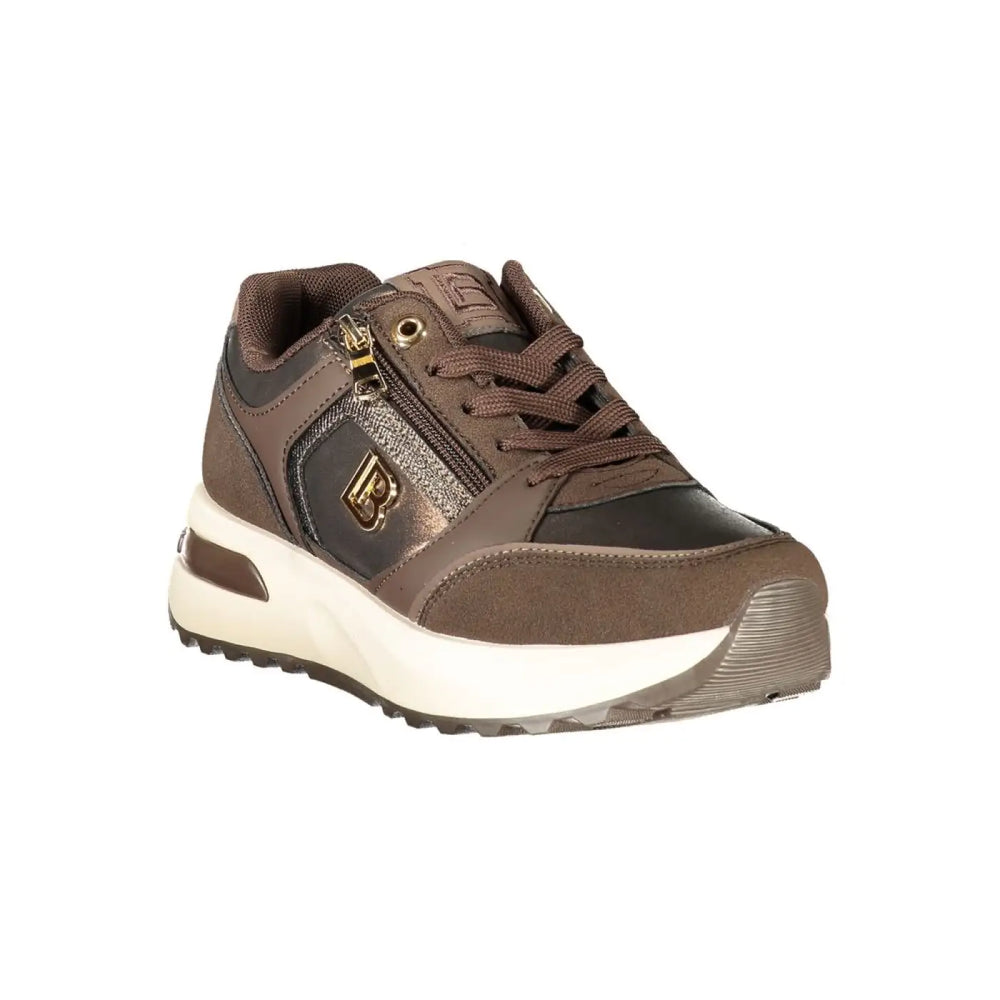 Laura Biagiotti Brown Polyurethane Women’s Sneaker