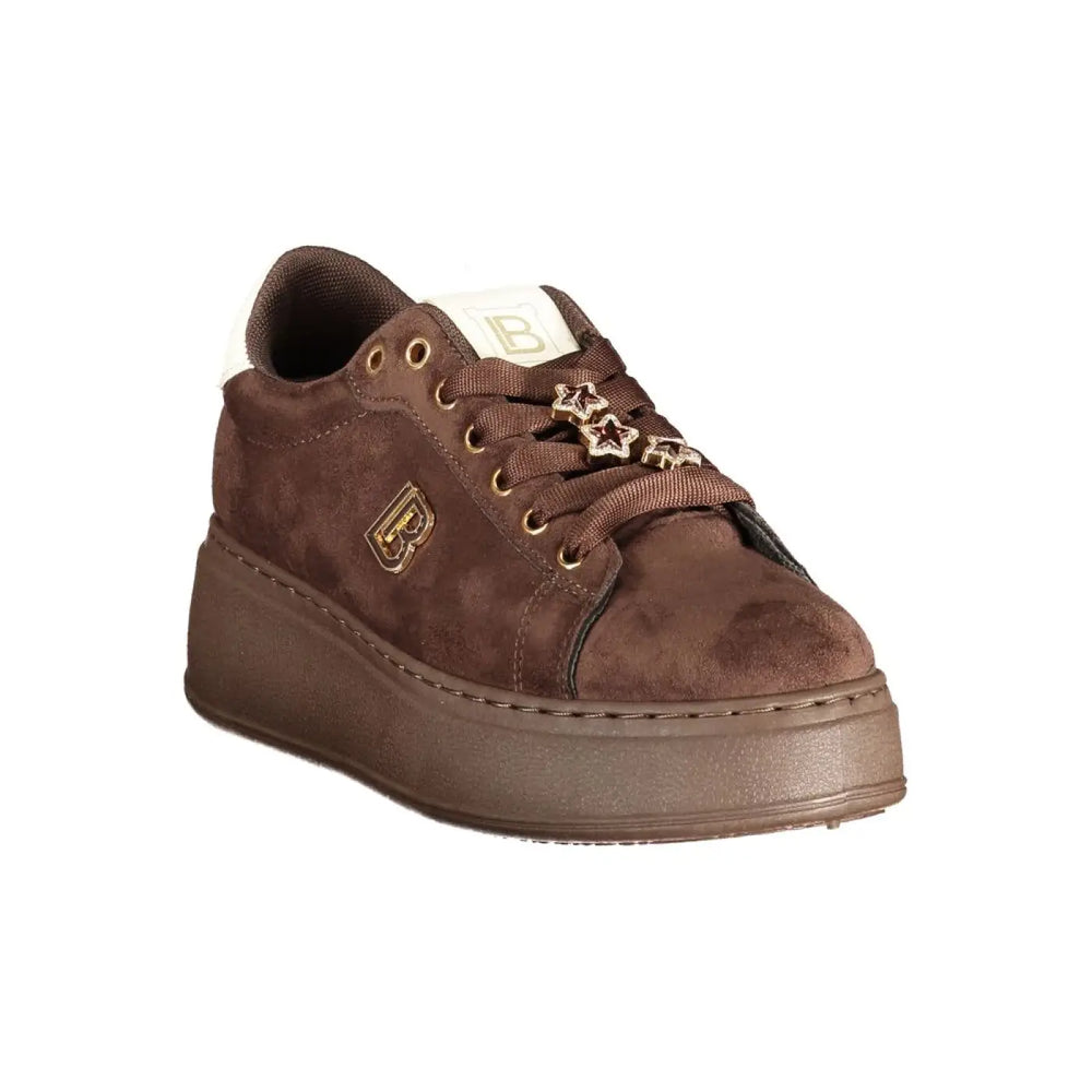 Laura Biagiotti Brown Polyurethane Women’s Sneaker