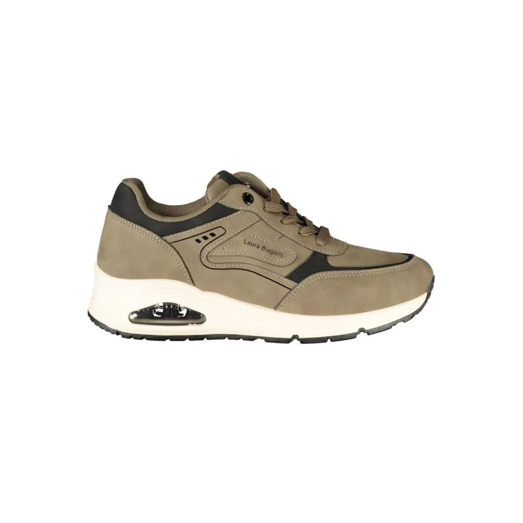 Laura Biagiotti Gray Polyurethane Women’s Sneaker