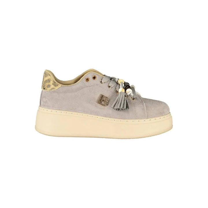 Laura Biagiotti Grigio Polyurethane Women’s Sneaker