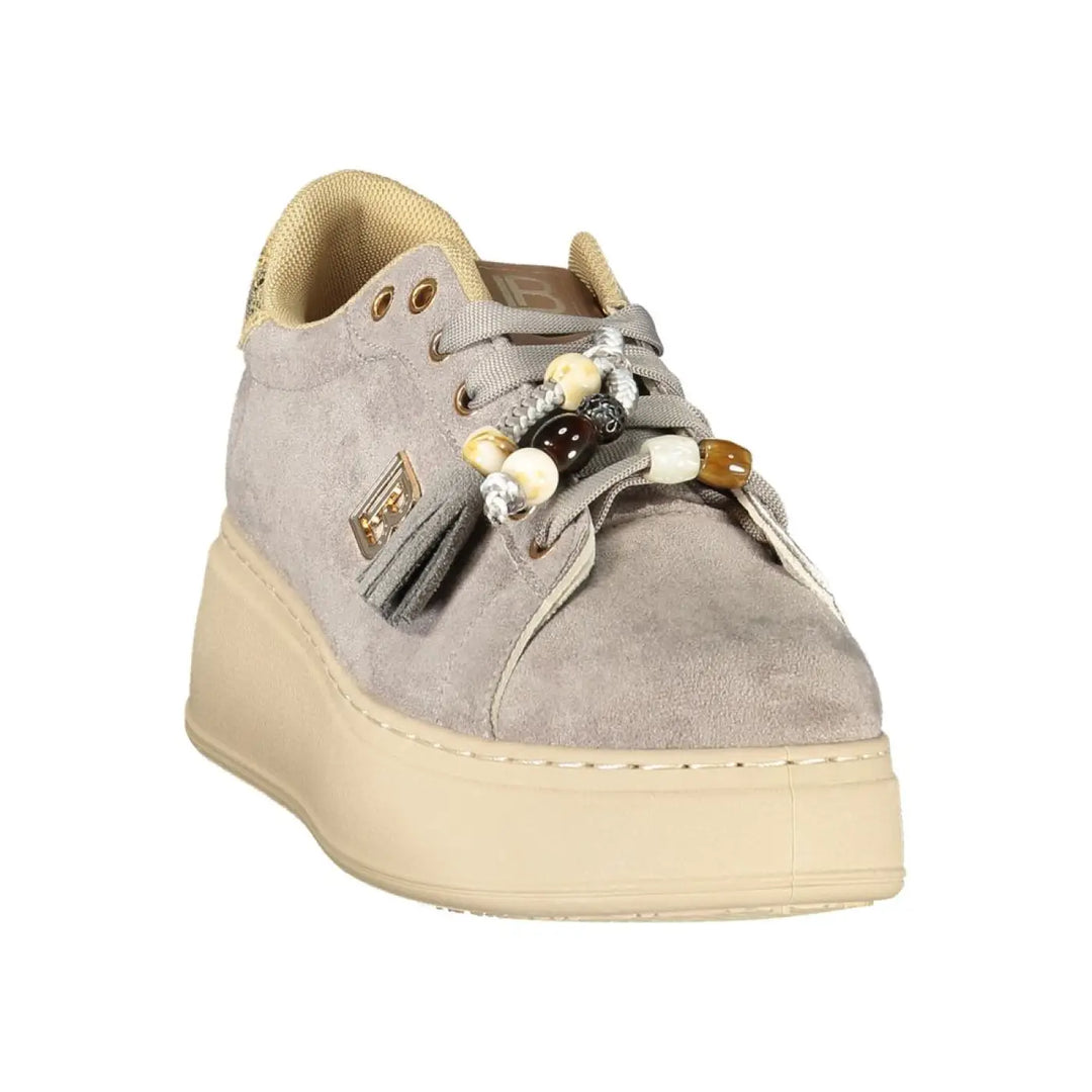 Laura Biagiotti Grigio Polyurethane Women’s Sneaker