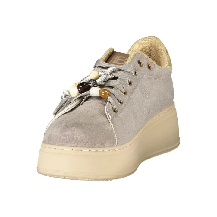 Laura Biagiotti Grigio Polyurethane Women’s Sneaker