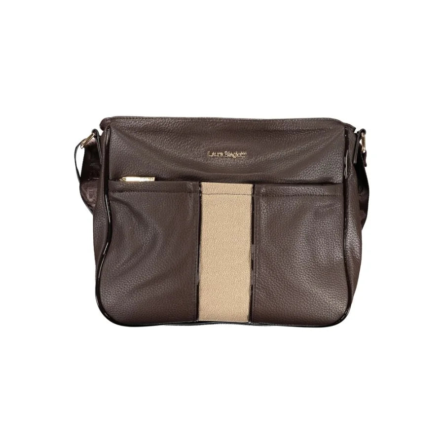Laura Biagiotti Marrone PVC Women Handbag