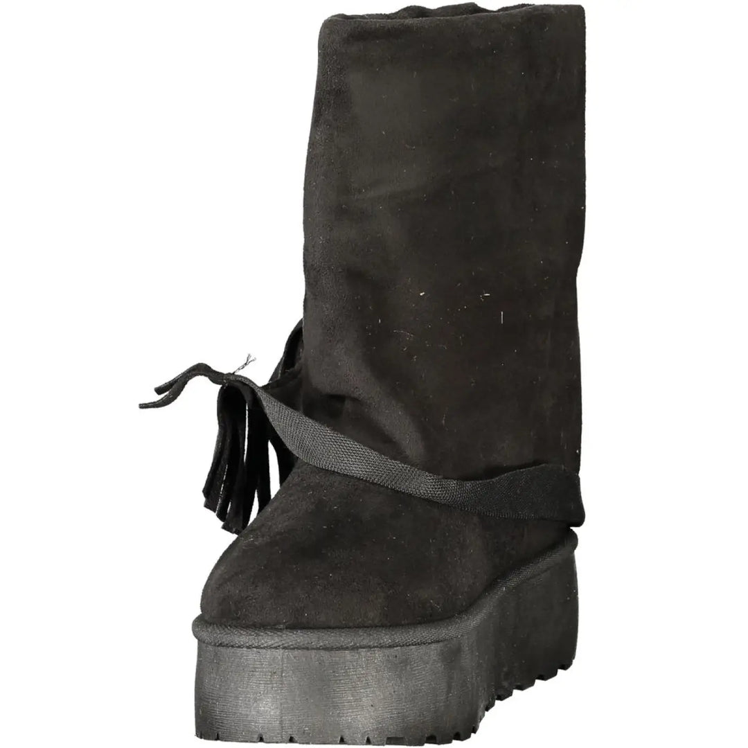 Laura Biagiotti Nero Polyurethane Womens Boot