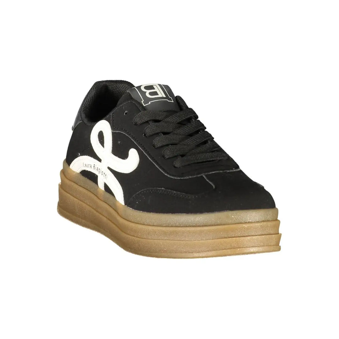 Laura Biagiotti Nero Polyurethane Women’s Sneaker