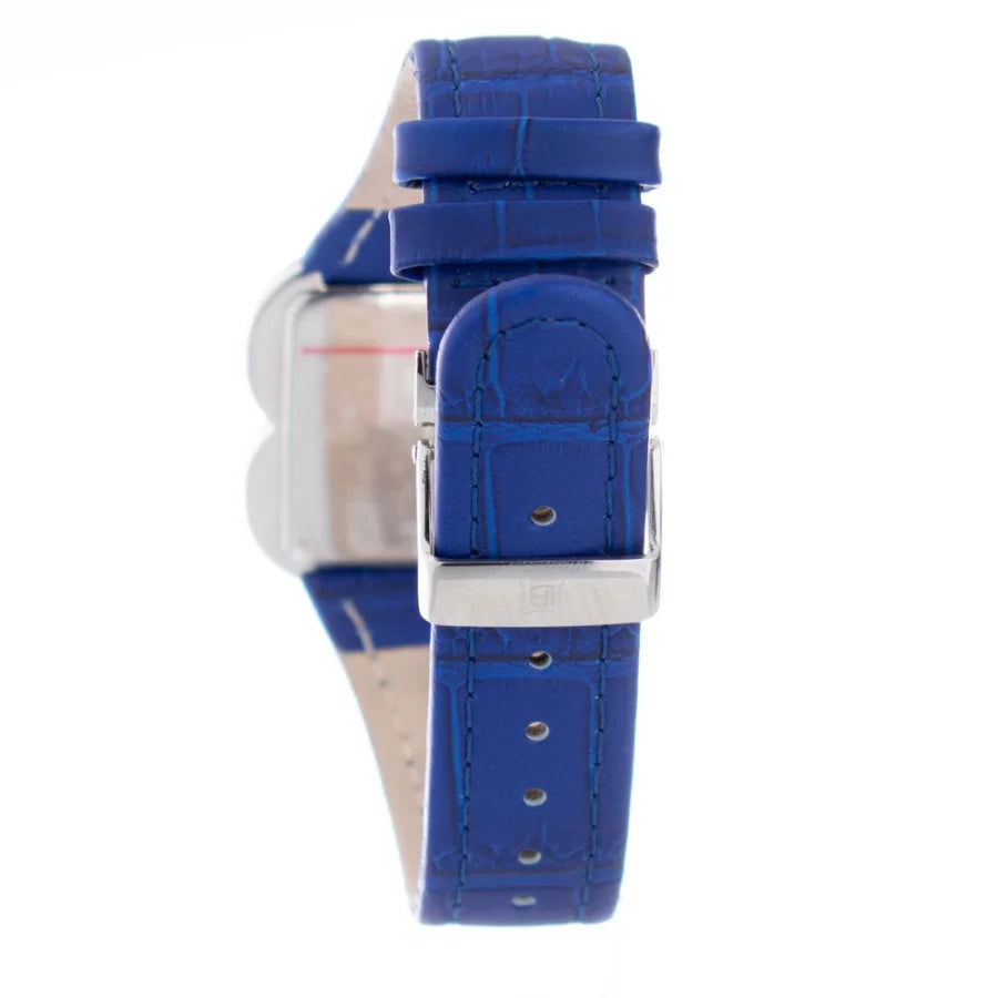 Laura Biagiotti Purple Leather Dress Watch