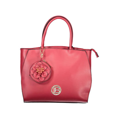 Laura Biagiotti Red Dausette Bag Sophisticated PVC Elegance