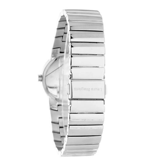 Laura Biagiotti Silver Stainless Steel Quartz Watch Black Dial 30MM